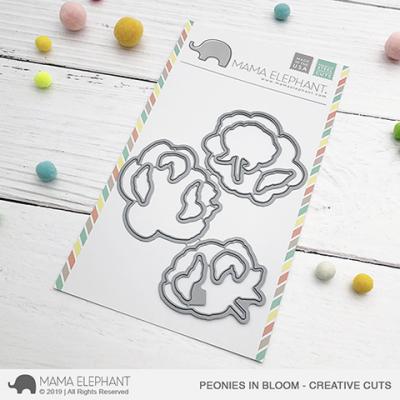 Mama Elephant Creative Cuts - Peonies In Bloom